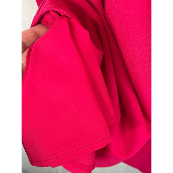 Vince Camuto Buckle halter crepe shift dress, fuchsia, size 0, NWT - Picture 7 of 13